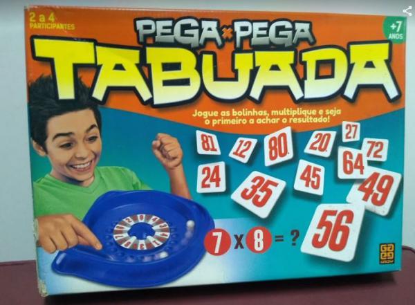 Jogo De Tabuleiro Pega Pega Tabuada Grow