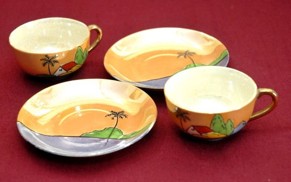 Conjunto Café Porcelana Casca de Ovo Japonesa H