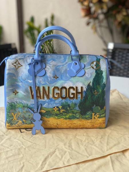 Louis Vuitton Speedy 30 Van Gogh impecável, com dust bag.