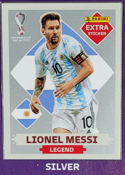 LANCE LIVRE - LIONEL MESSI PRATA - EXTRA LEGEND (Argentina) - Figurinha