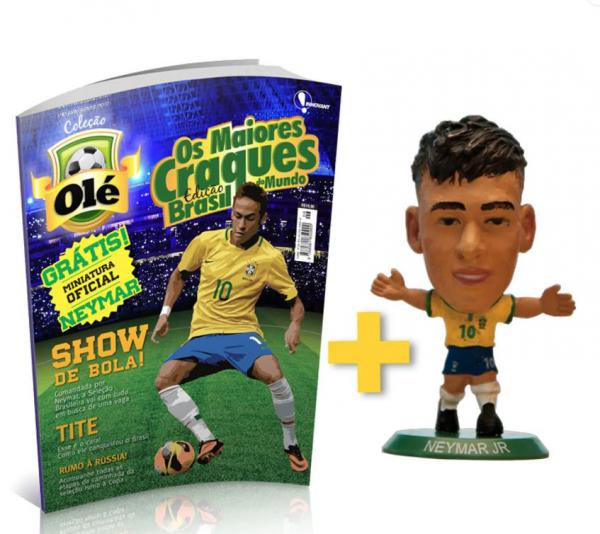 Boneco em plástico do Neymar Jr - Seleção Brasileira de