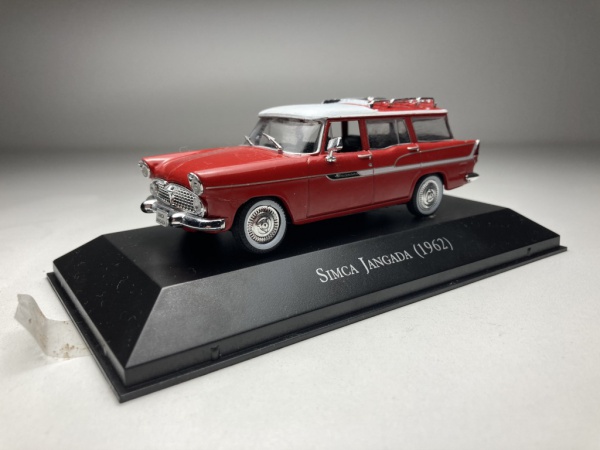 Simca Chambord 1960 Vermelho Escala 1/43 miniatura em m