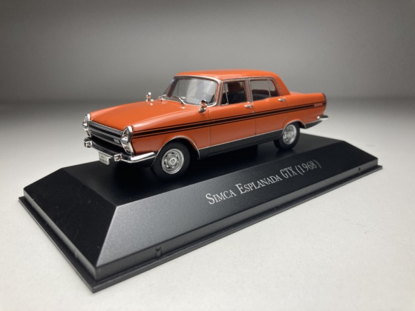 Simca Esplanada GTX 1968 Laranja Escala 1/43 miniatura