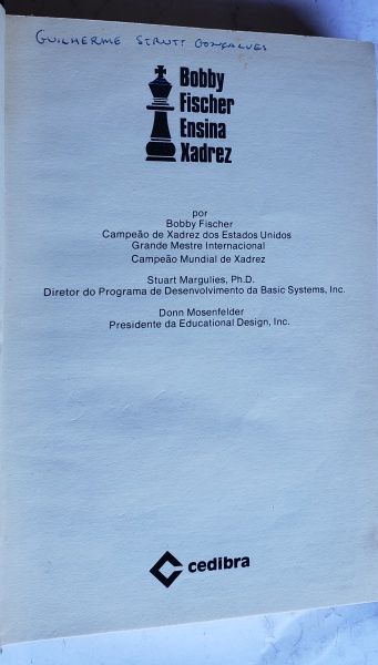 BOBBY FISCHER ENSINA XADREZ - CEDIBRA (RIO DE JANEIRO