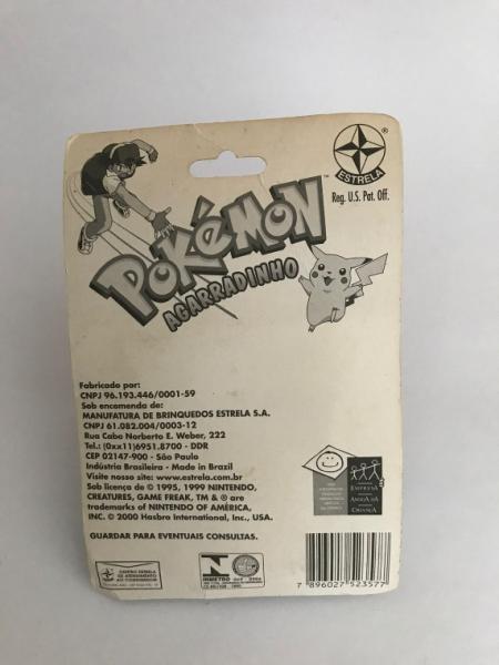 POKEMON PIKACHU AGARRADINHO EM VINIL, BRINQUEDO LACRADO