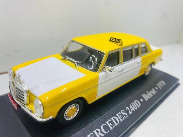 Miniatura em metal Ford Mercedes-Benz 240D 1970 (Taxi) - Marca