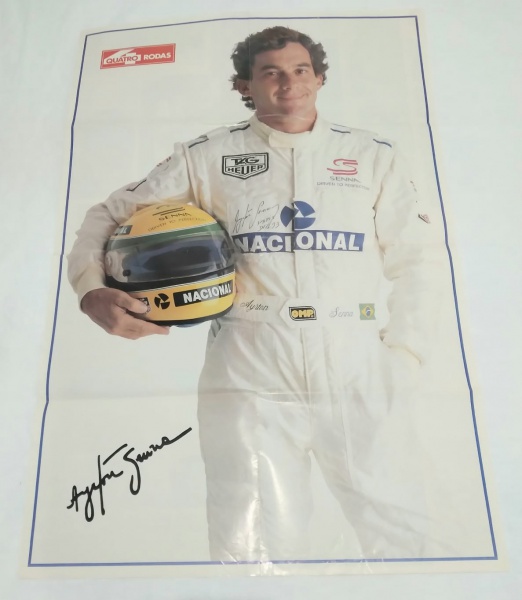 Pôster Gigante Quatro Rodas Ayrton Senna (1960-1994) O Herói do