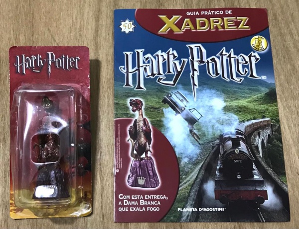 Cavalo Branco - Peça de Xadrez Harry Potter da Planeta DeAGOSTINI