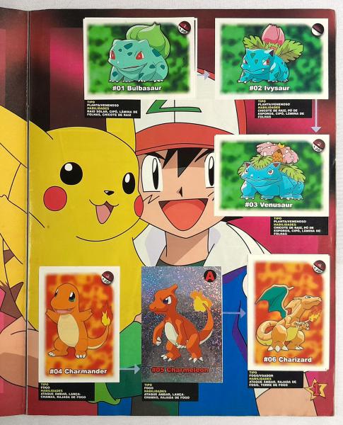 Album De Figurinhas Pokémon Completo Sem Poster Antigo Usado