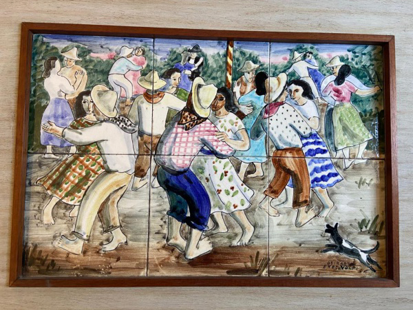 Volpi, Alfredo, 1898/1988, rara obra do grande artista, painel