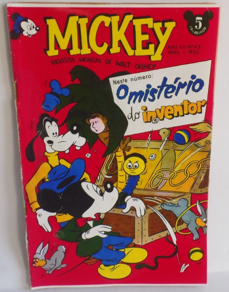 Gibi antigo- Mickey nº 43 de 1956- Editora Abril- muito bom estado