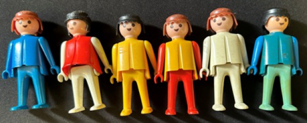 playmobil　6点まとめ売り 6 bonecos Playmobil - 7cm h.