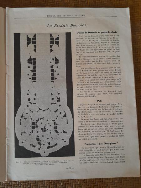 Antiga revista francesa JOURNAL DES OUVRAGES DE DAMES,