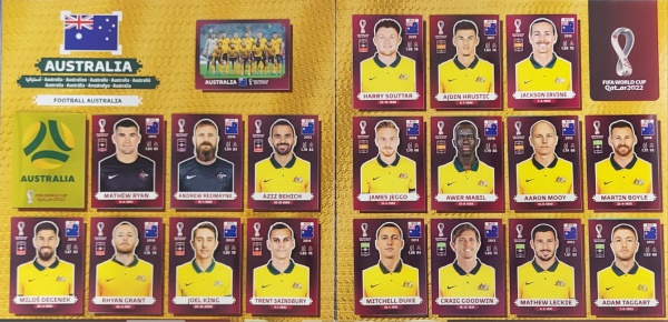 ORYX EDITION - SELEÇÃO AUSTRÁLIA COMPLETA - ESCUDO + TI