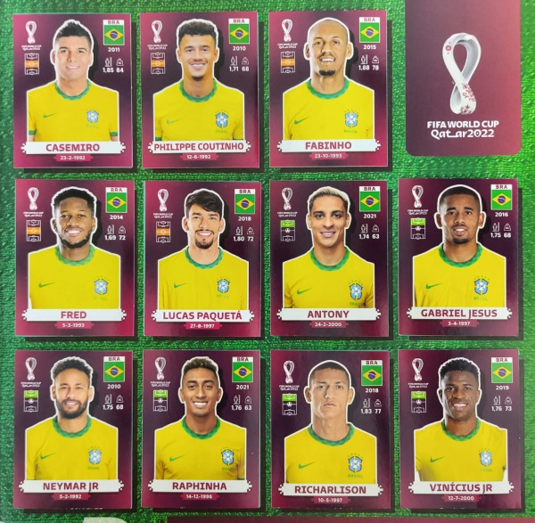 Figurinhas da copa catar Panini figurinha 7 - Logotipo - Fwc 6 - Logo Qatar  1 2022 