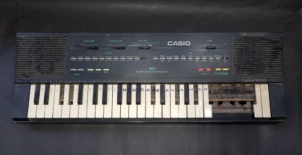 Órgão musical - CASIOTONE MT-240 - CASIO - Made in Japa