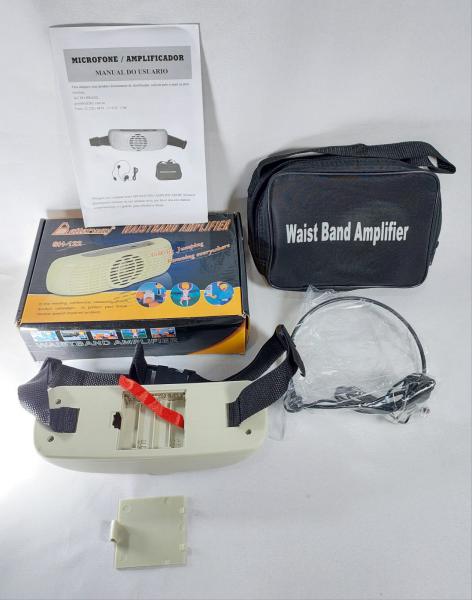 Antigo e Conservado Microfone Amplificado Waistband Amplifier