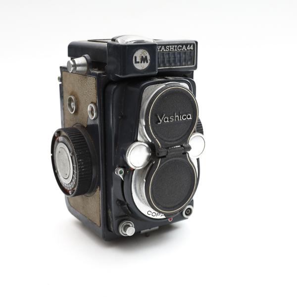 希少　Yashica-44 レトロ Antiga Câmera fotográfica YASHICA 44 LM grey, produzida