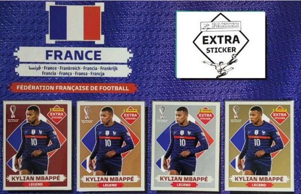 Sticker Mbappe Legend Silver Figurinha Copa 2022