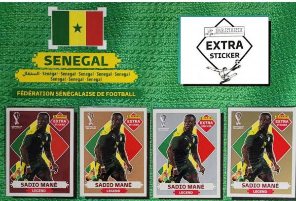 SADIO MANÉ BORDÔ (Base) - EXTRA LEGEND (Senegal) - Figurinha