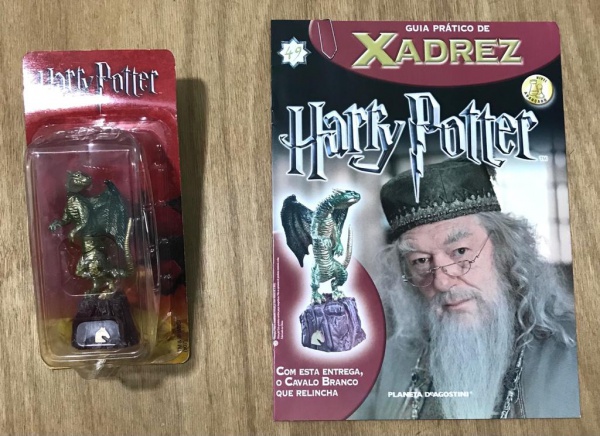 Peça de Xadrez Rei Branco - Harry Potter