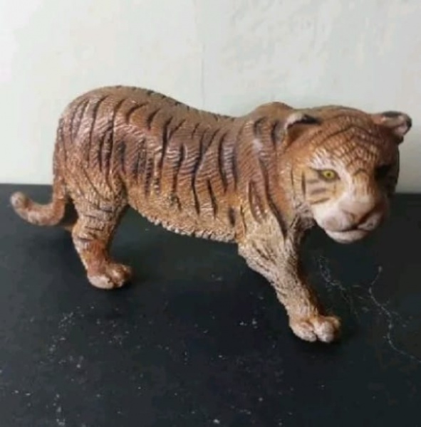 Quadro decorativo Tigre Robotico Animais com Tela em Tecido