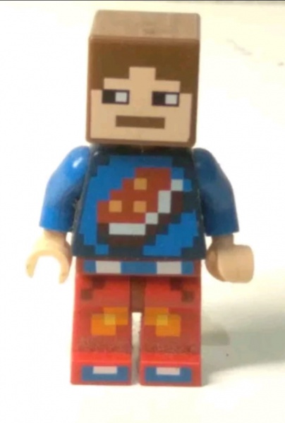 Boneco Minecraft Steve 20cm Musical + Luz Kit 3 Minecraft