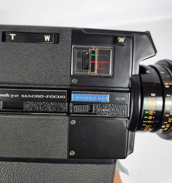 Super Antiga câmera filmadora Sankyo Super MF 606 Macro Focus