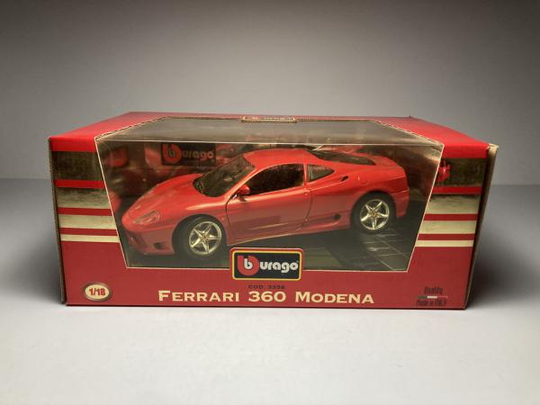 Ferrari 360 Modena (1999) Vermelho - Burago *Possui cai