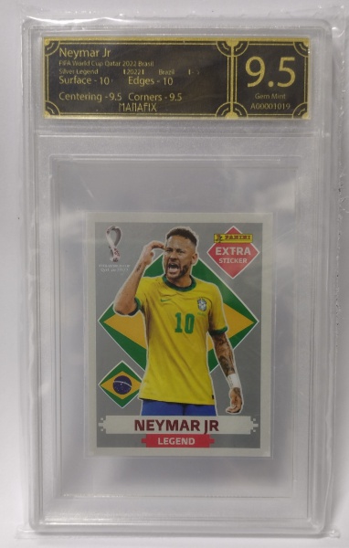 neymar jr gold oro brasil extra sticker legend - Buy Collectible