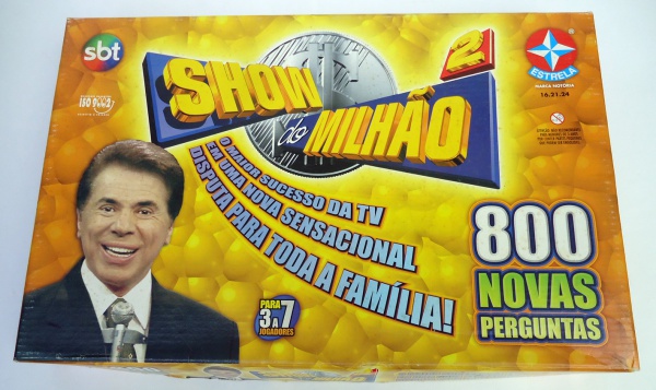 Jogo Tabuleiro Show Do Milhão Estrela Silvio Santos Completo