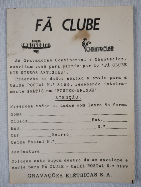 Atenção Fãs Clubes !