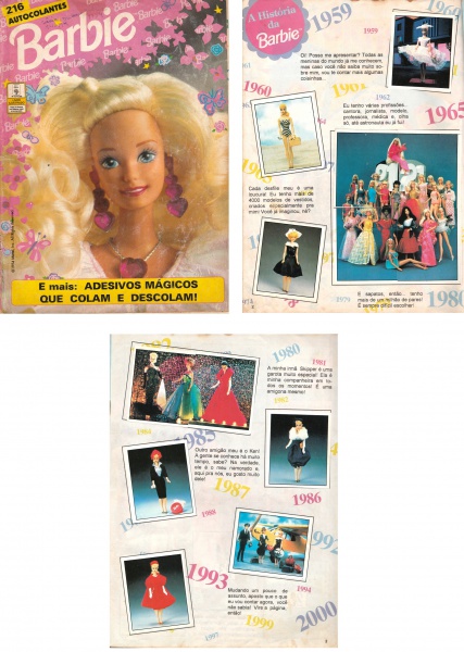 Álbum de Figurinhas Barbie com 10 Figurinhas