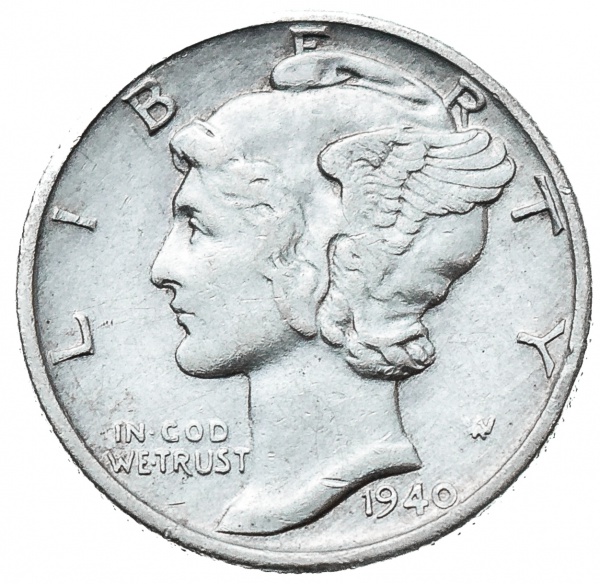 1940s retailer dime