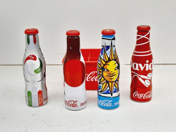 Mini Coca Cola Garrafinhas,engradado,caminhão Antigo Brinquedo