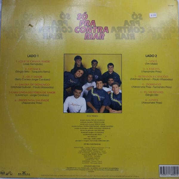 LOTE COM 3 DISCOS DE VINIL - RAÇA NEGRA E SÓ PRA CONTRARIAR