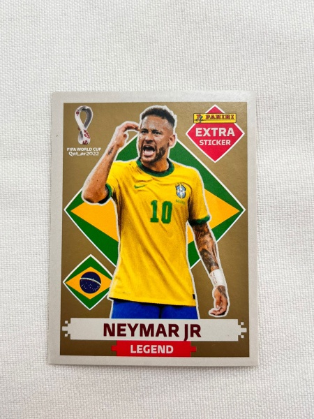 Figurinha Neymar Legend OURO Copa 2022 (Adesiva)