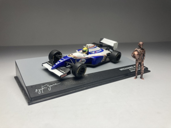 Williams FW16 Ayrton Senna Branco com Azul - Brazil GP