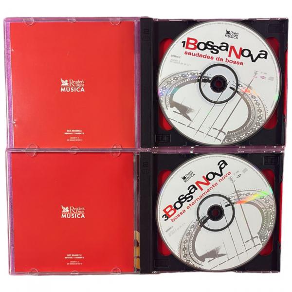 Box de 4cds de Bossa nova, Readers digest - música; Cai