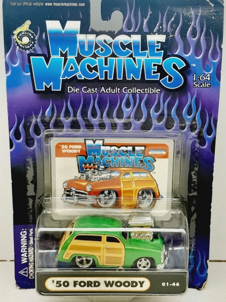 Miniatura em metal 1950 Ford Woody (Muscle Machines) - Marca