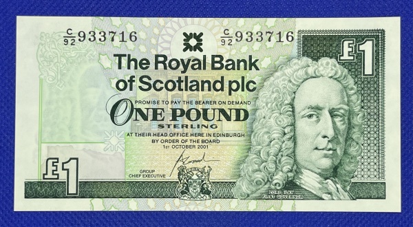 Cédula de Inglaterra - 5 Pounds (1991 - 1998). Flor de