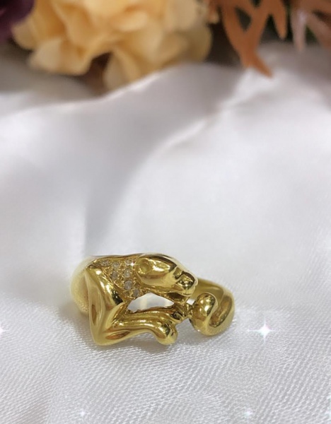 Joias . ANEL MASCULINO COM COROA, EM OURO AMARELO 18K - DIAMANT foto 3