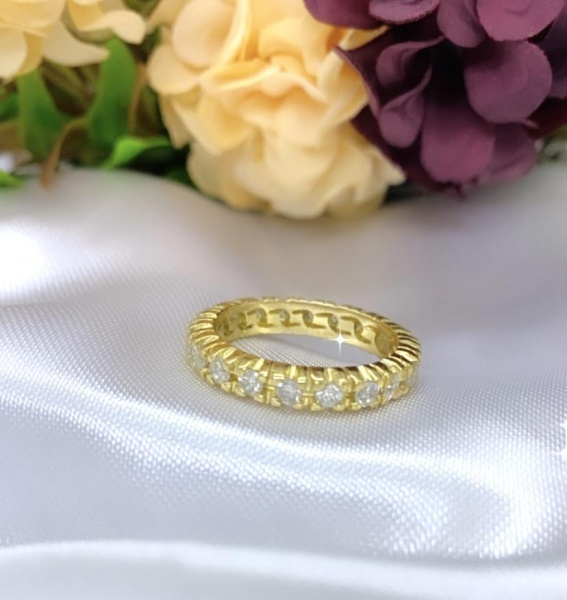 Joias . ANEL DE PANTERA, EM OURO AMARELO 18K - DIAMANTES, aro 1 foto 3