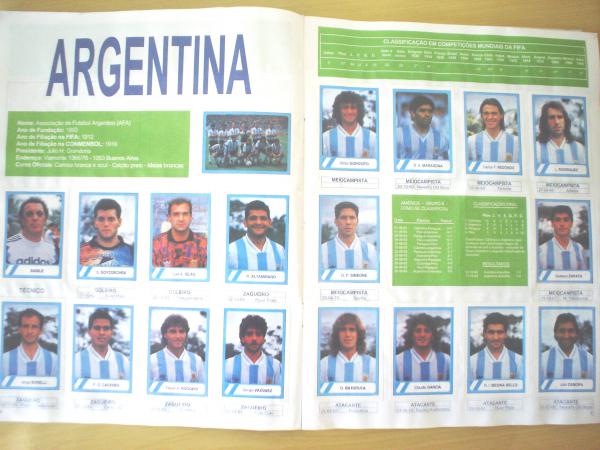 Álbum de Figurinhas – Copa Do Mundo 1994 – Completo e Colado