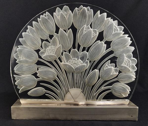 RENÉ LALIQUE ASSINADA - MAJESTOSA LUMINÁRIA MODELO TUL