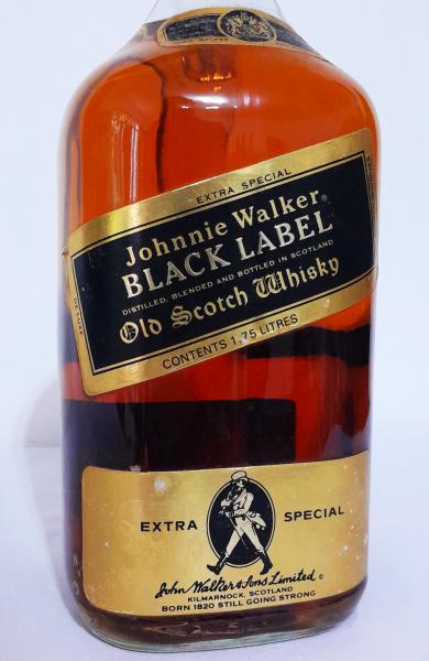 JOHNNIE WALKER BLACK LABEL OLD SCOTCH EXTRA SPECIAL 1.7