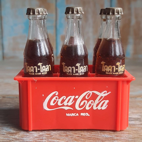 Mini Coca Cola Garrafinhas,engradado,caminhão Antigo Brinquedo