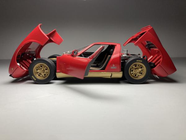 Lamborghini Miura Vermelha Anson Escala 1/18 miniatura