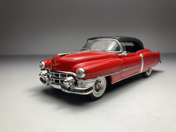 1953 Cadillac Eldorado Vermelho Escala 1/24 miniatura e