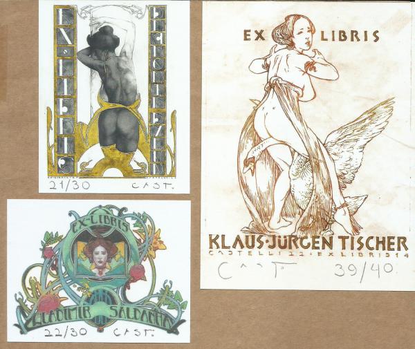Ex-Libris (11) - Assinados e numerados pelo artista Sandro